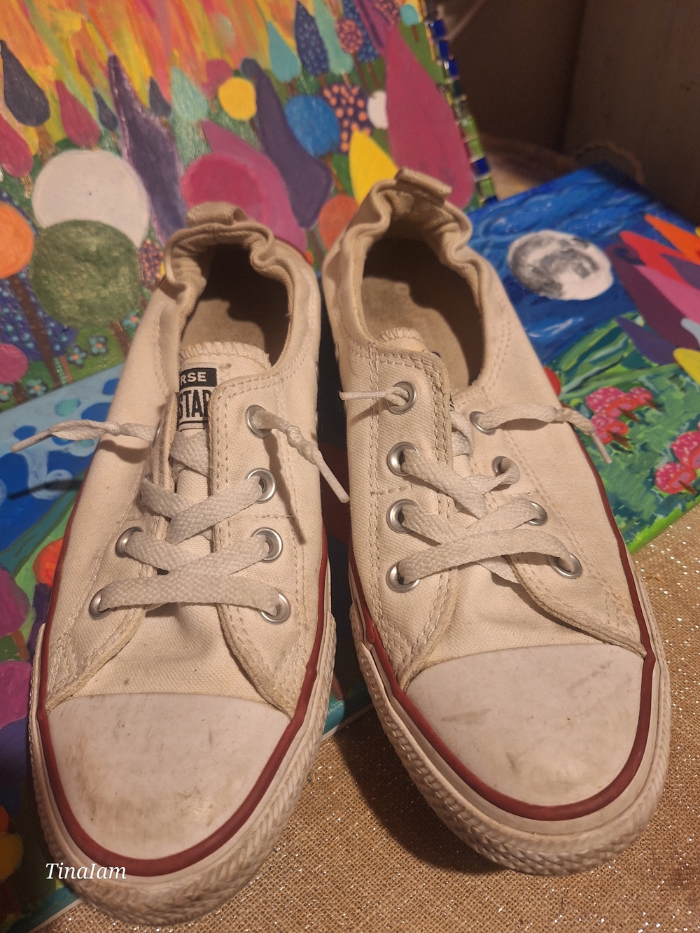Converse Low-Top Canvas Sneakers in White